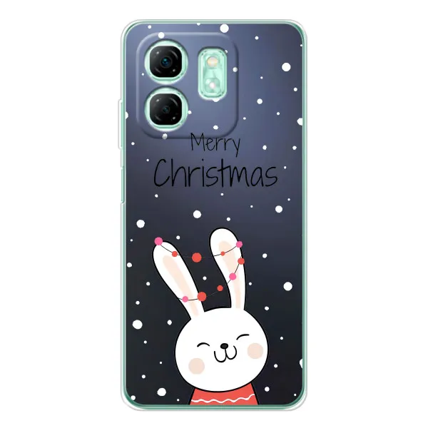 Чехол с принтом «Рождественский заяц» для Infinix Smart 10 HD