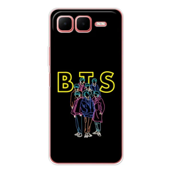 Чехол с принтом «BTS стайл» для Infinix Smart 10 Plus