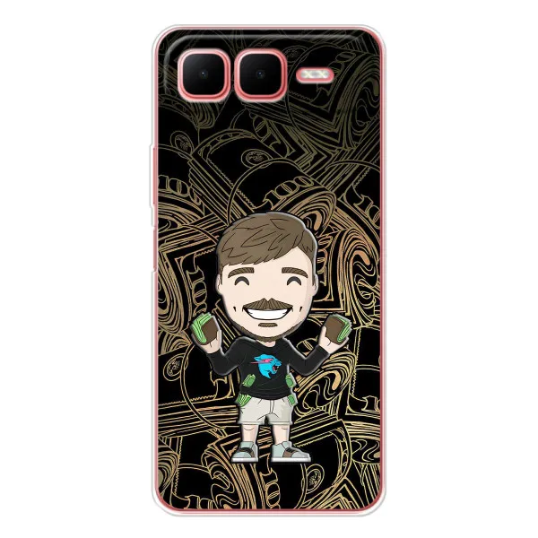 Чехол с принтом «Mister Beast» для Infinix Smart 10 Plus
