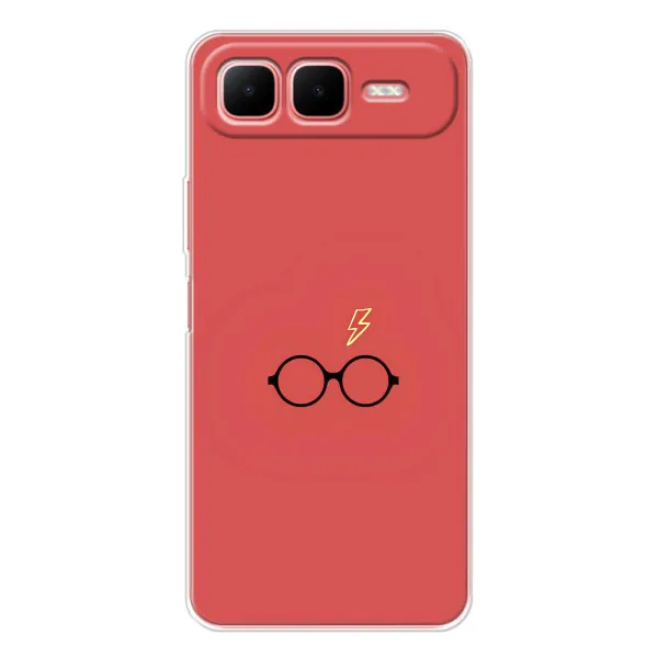 Чехол с принтом «шрам и очки» для Infinix Smart 10 Plus Чехол с принтом «шрам и очки» для Infinix Smart 10 Plus