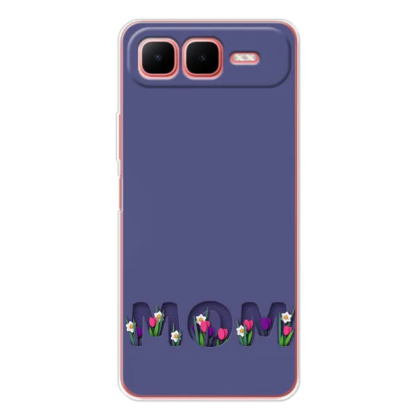 Чехол с принтом «Мама в цветах» для Infinix Smart 10 Plus