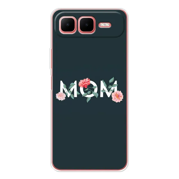 Чехол с принтом «Mom дизайн» для Infinix Smart 10 Plus