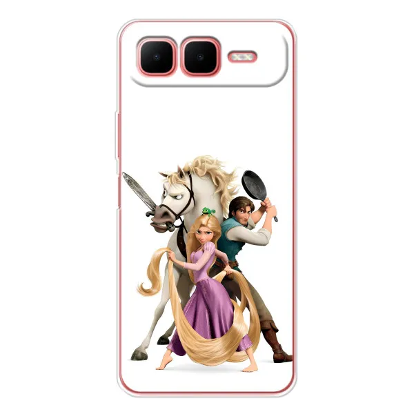 Чохол з принтом «Рапунцель та друзі» для Infinix Smart 10 Plus Чохол з принтом «Рапунцель та друзі» для Infinix Smart 10 Plus