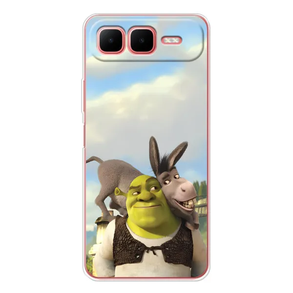 Чехол с принтом «Шрек и Осел» для Infinix Smart 10 Plus