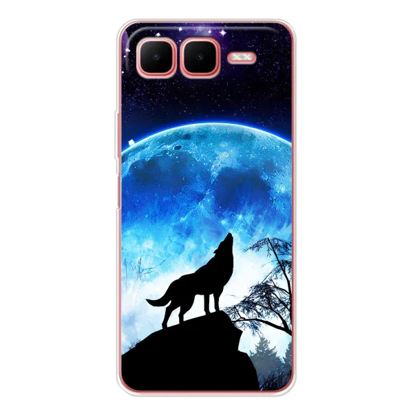 Чехол с принтом «Волк на луну» для Infinix Smart 10 Plus Чехол с принтом «Волк на луну» для Infinix Smart 10 Plus