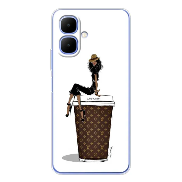 Чехол с принтом «кофе LOUIS VUITTON» для Infinix Smart 10