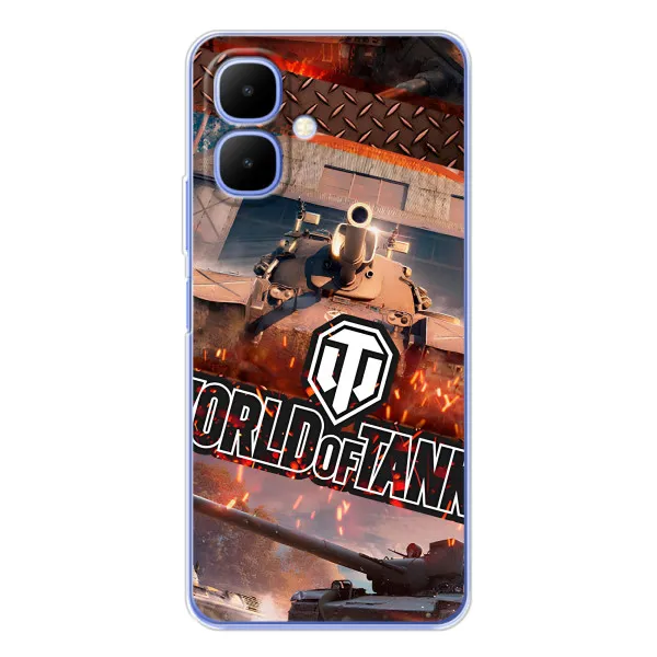 Чохол з принтом «World of Tanks» для Infinix Smart 10 Чохол з принтом «World of Tanks» для Infinix Smart 10