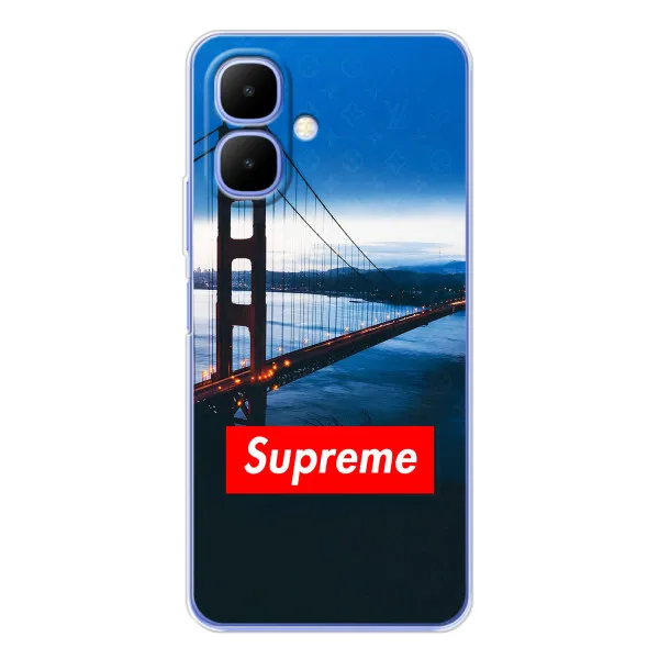 Чехол с принтом «Стиль Supreme» для Infinix Smart 10