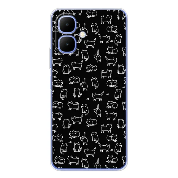 Чехол с принтом «Меленькие котики» для Infinix Smart 10
