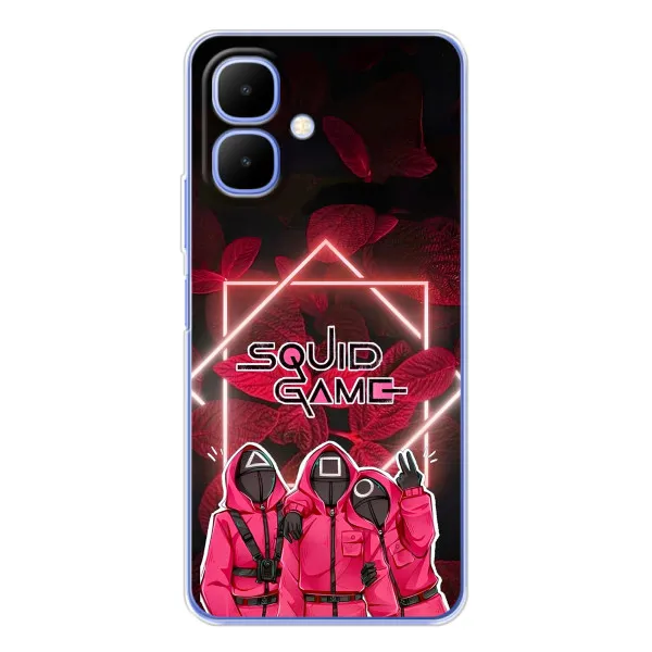 Чохол з принтом «Охоронці Гра кальмара» для Infinix Smart 10 Чохол з принтом «Охоронці Гра кальмара» для Infinix Smart 10