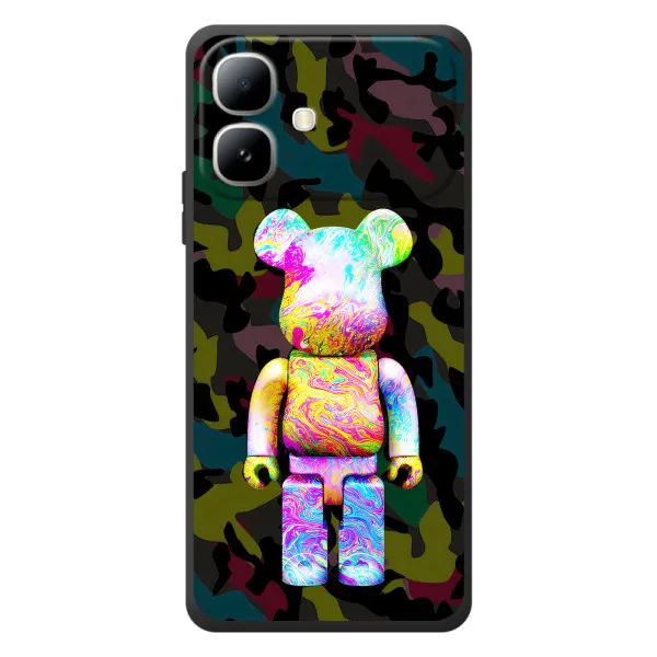 Чехол с принтом «Яркий Bearbrick» для Infinix Smart 20
