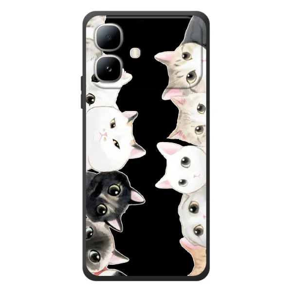 Чехол с принтом «Взгляд котов» для Infinix Smart 20