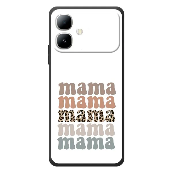 Чехол с принтом «Текстовый коллаж мама» для Infinix Smart 20