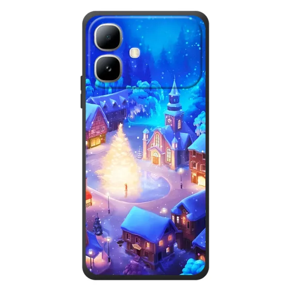 Чехол с принтом «Рождественский город» для Infinix Smart 20