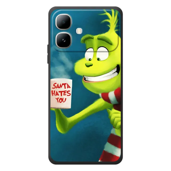 Чехол с принтом «Зеленый Гринч» для Infinix Smart 20