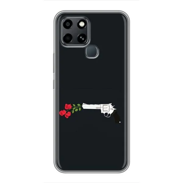 Чехол с принтом «Неожиданные цветы» для Infinix Smart 6