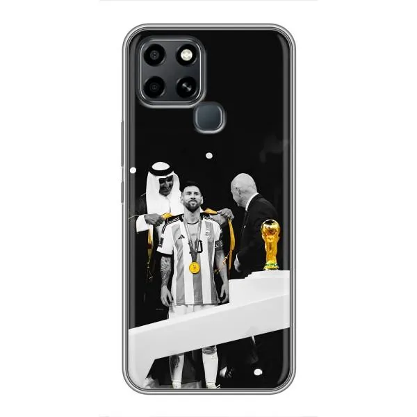 Чехол с принтом «Месси в накидке» для Infinix Smart 6 Чехол с принтом «Месси в накидке» для Infinix Smart 6