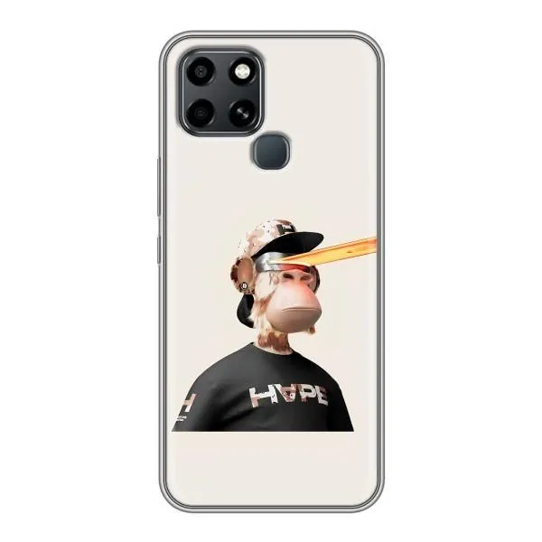 Чехол с принтом «обезьяна NFT в очках» для Infinix Smart 6