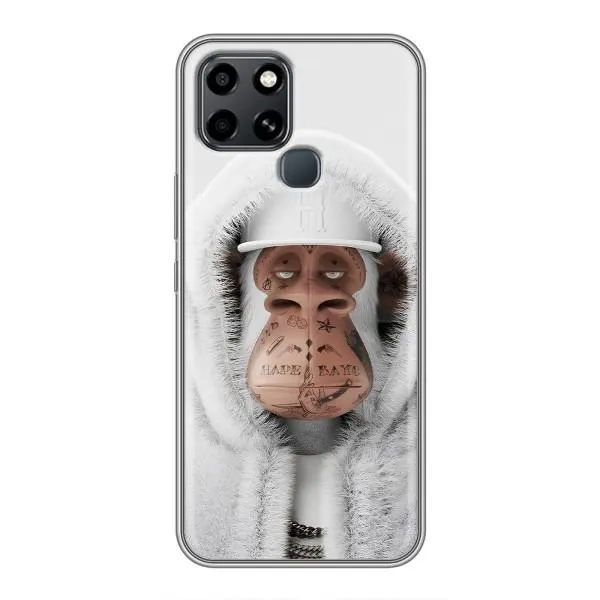 Чехол с принтом «обезьяна NFT в тату» для Infinix Smart 6