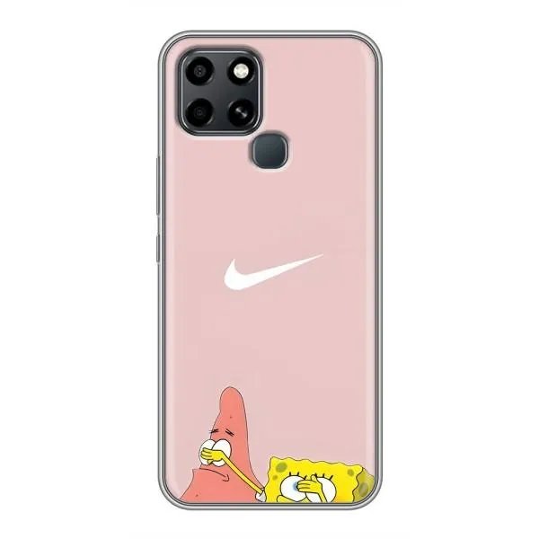 Чехол с принтом «Патрик и Губка» для Infinix Smart 6