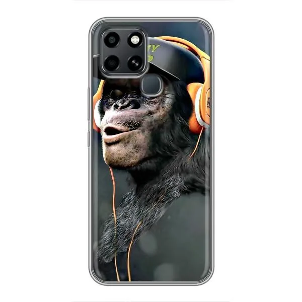Чехол с принтом «В наушниках» для Infinix Smart 6