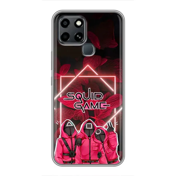 Чехол с принтом «Охранники Игра кальмара» для Infinix Smart 6 Чехол с принтом «Охранники Игра кальмара» для Infinix Smart 6