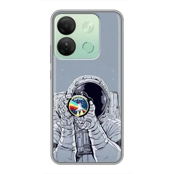 Чехол с принтом «Космонавт фото» для Infinix Smart 7 HD