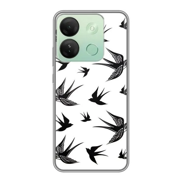 Чехол с принтом «Ласточки» для Infinix Smart 7 HD