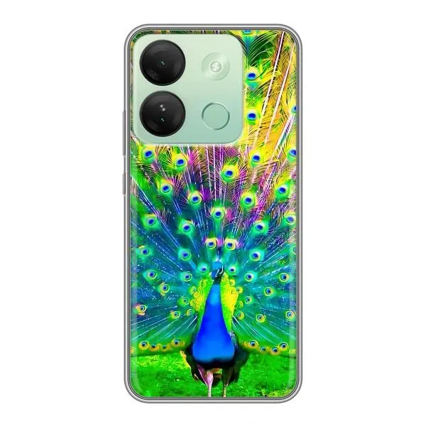 Чехол с принтом «Яркий Павлин» для Infinix Smart 7 HD