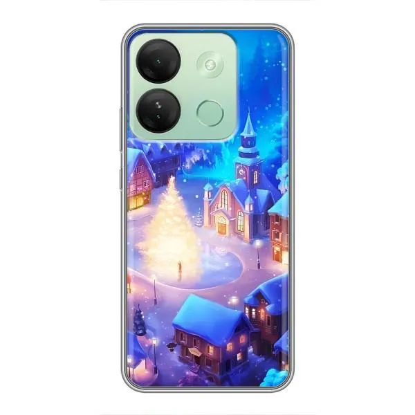 Чехол с принтом «Рождественский город» для Infinix Smart 7 HD