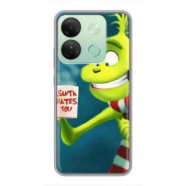 Чехол с принтом «Зеленый Гринч» для Infinix Smart 7 HD