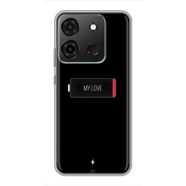 Чехол с принтом «Love battery» для Infinix Smart 7 Чехол с принтом «Love battery» для Infinix Smart 7