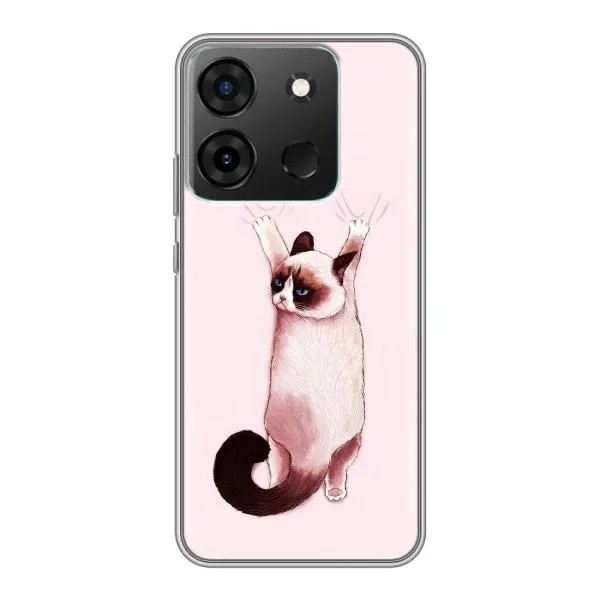 Чехол с принтом «Котик падает» для Infinix Smart 7