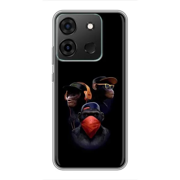 Чехол с принтом «Три обезьяны» для Infinix Smart 7 Чехол с принтом «Три обезьяны» для Infinix Smart 7