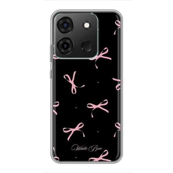 Чехол с принтом «Банты на черном» для Infinix Smart 7