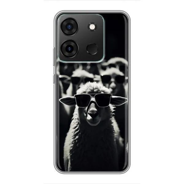 Чехол с принтом «Овечка в очках» для Infinix Smart 7