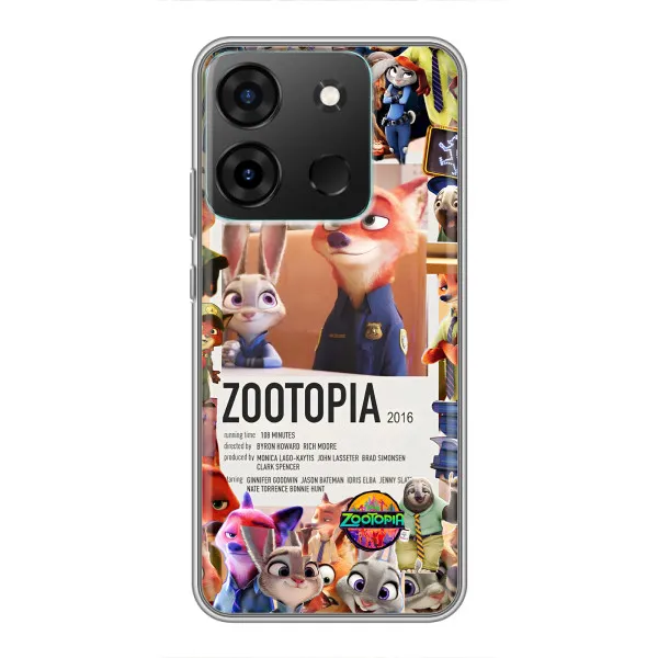 Чехол с принтом «Постер Зверополис» для Infinix Smart 7