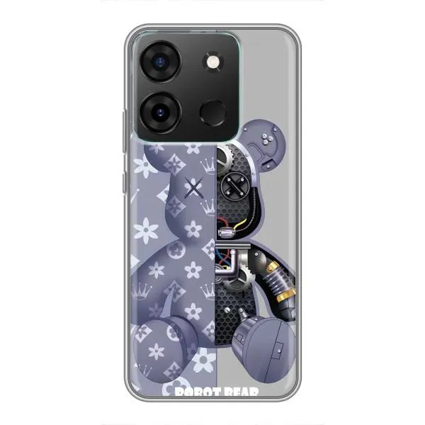 Чехол с принтом «Робот Мишка» для Infinix Smart 7