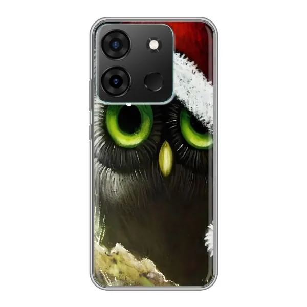 Чехол с принтом «Новогодняя Сова» для Infinix Smart 7