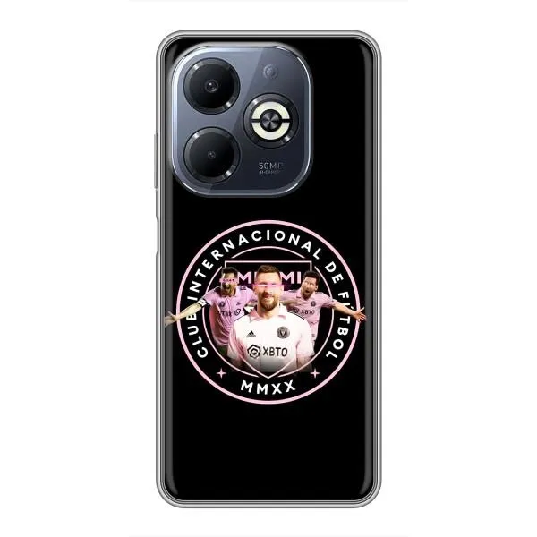 Чехол с принтом «Месси в лого» для Infinix Smart 8 Plus
