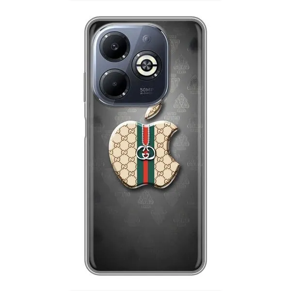 Чехол с принтом «Apple gucci» для Infinix Smart 8 Plus