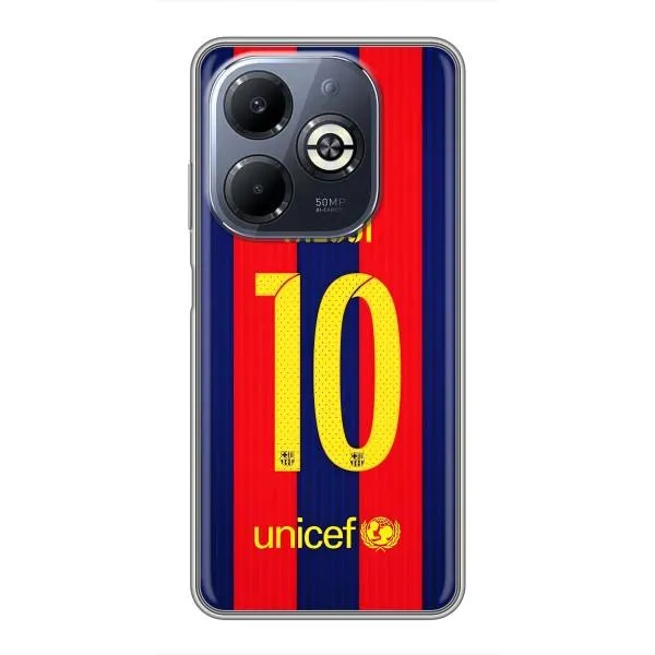 Чехол с принтом «Messi Barca 10» для Infinix Smart 8 Plus