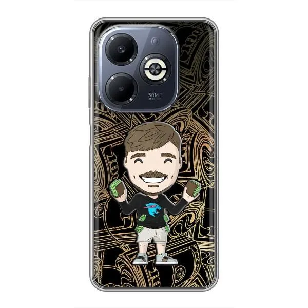 Чохол з принтом «Mister Beast» для Infinix Smart 8 Plus