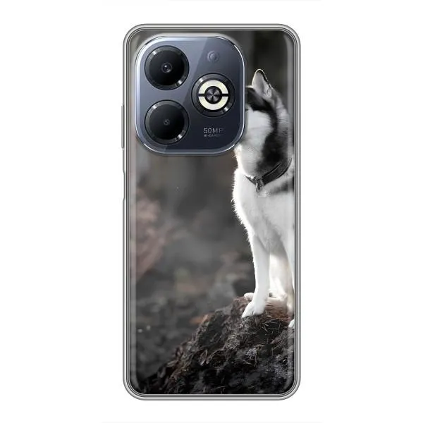 Чехол с принтом «Верный пес» для Infinix Smart 8 Plus