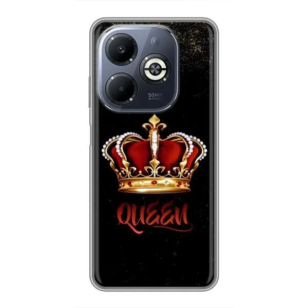 Чехол с принтом «Корона короля» для Infinix Smart 8 Plus
