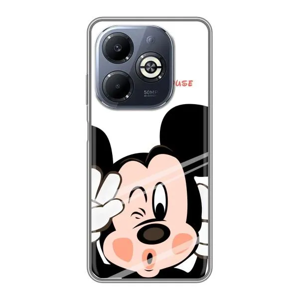 Чехол с принтом «Маус Микки» для Infinix Smart 8 Plus
