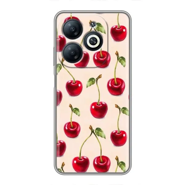 Чехол с принтом «Вишня» для Infinix Smart 8