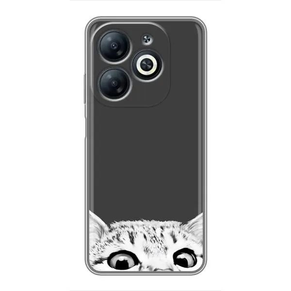 Чехол с принтом «Выглядывает кот» для Infinix Smart 8