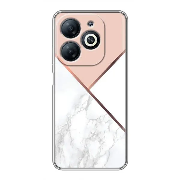 Чехол с принтом «Тройной мрамор» для Infinix Smart 8