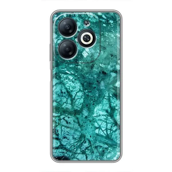 Чехол с принтом «Зеленый мрамор» для Infinix Smart 8